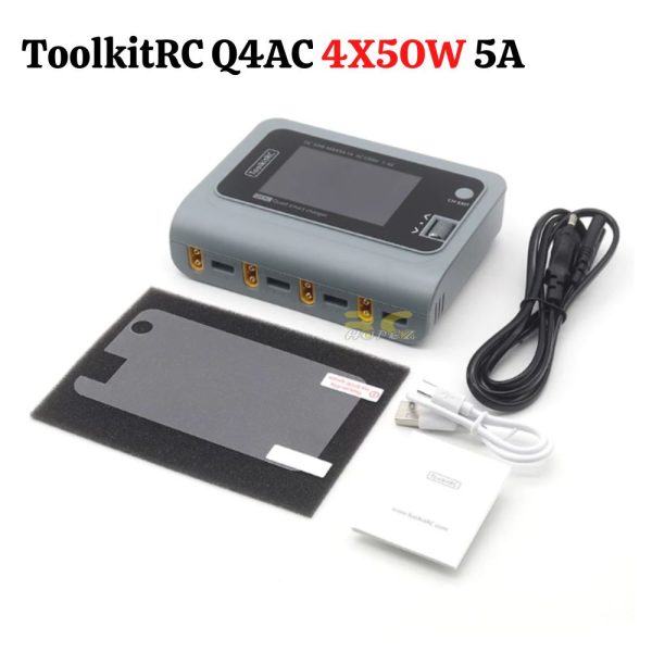 2198617102afc5c9ef476074cd0e7737.jpeg ToolkitRC Q4AC 4x50W 5A AC 100W 4 Ports DC Smart Charger Discharger XT60 for 1-4S Lipo Battery EU Plug TK-Q4AC