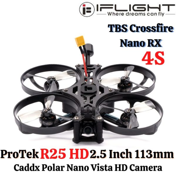iFlight Protek R25 HD 2.5 Inch 114mm 4S CineWhoop With Caddx Polar Nano Vista HD Camera TBS Nano RX/ELRS 2.4G R25-HD