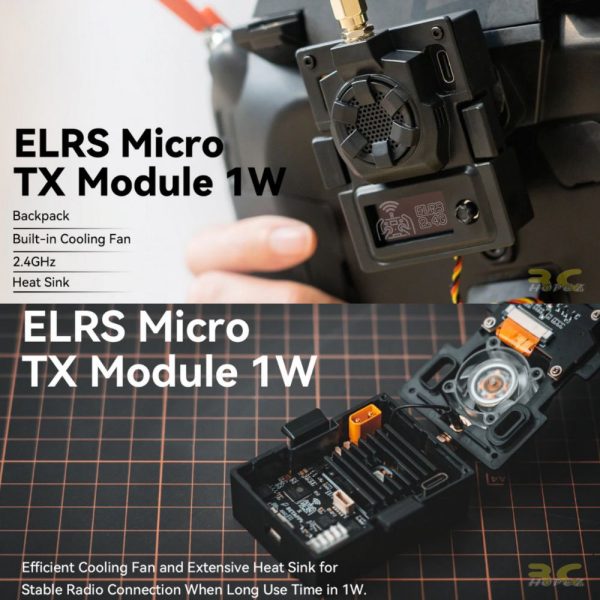 4b00156a096e087480e8bc4a76b9ab76.jpeg BETAFPV ExpressLRS ELRS 2.4G Micro TX Module 1W for Radiomaster TX16S/TX12/T16/T18 Remote Control BT-Micro TX