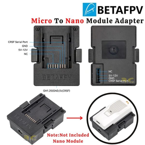 BetaFPV Micro to Nano Module Adapter for BETAFPV Nano TX,TBS Nano TX,Frsky XJT Lite/R9M Lite/Lite Pro Module BT-Adapter