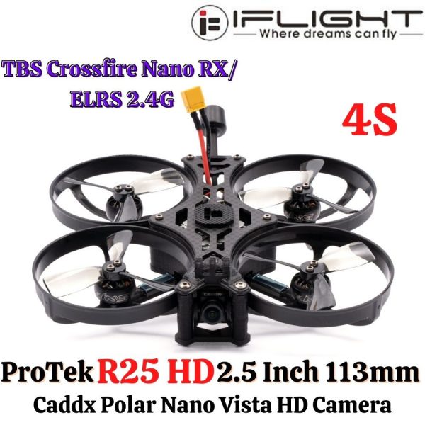 iFlight Protek R25 HD 2.5 Inch 114mm 4S CineWhoop With Caddx Polar Nano Vista HD Camera TBS Nano RX/ELRS 2.4G R25-HD