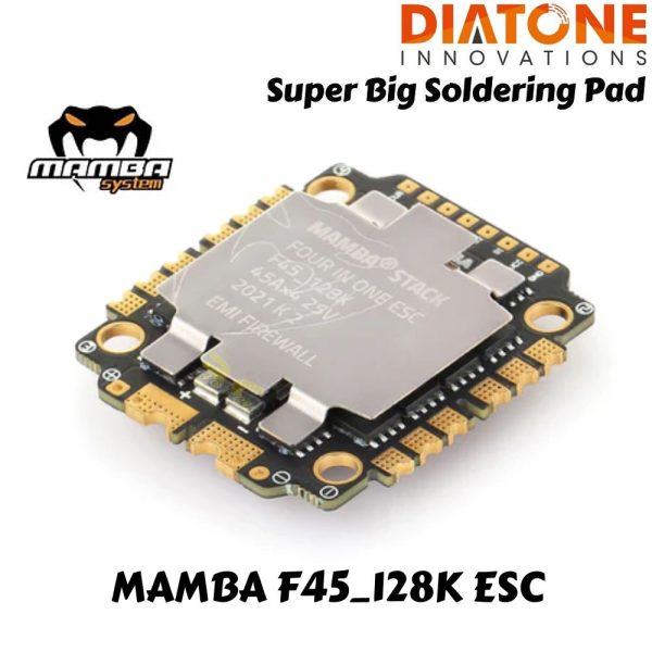 75ad96bf698f9f53bbc106bb8c9a105a.jpeg Diatone MAMBA (30.5×30.5) MK4 F722 APP + F45_128K 3-6S Blheli_32 Dshot300/600/1200 Stack M-60876