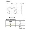 3pcs E-Clip φ2.5 Spare Parts For 1/10 RC Model Car Truck Buggy E253