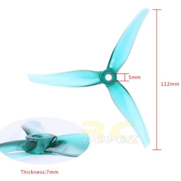 iFlight NAZGUL R5 5 Inch 5mm​​​​​​​ 3-blade prop for RC Racing Drone (2 pairs/4 pcs) MX-R5