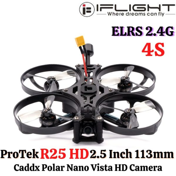 iFlight Protek R25 HD 2.5 Inch 114mm 4S CineWhoop With Caddx Polar Nano Vista HD Camera TBS Nano RX/ELRS 2.4G R25-HD