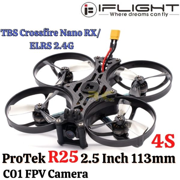 iFlight Protek R25 2.5 Inch 114mm 4S CineWhoop With C01 FPV Camera TBS Nano RX/ELRS 2.4G R25-AN