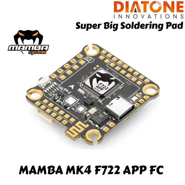 Diatone MAMBA (30.5×30.5) MK4 F722 APP + F55_128K 3-6S Blheli_32 Dshot300/600/1200 Stack M-60875