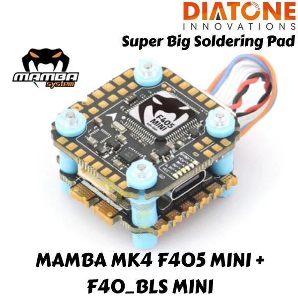 b4289ca88c767beaff9158b6941d0644.jpeg Diatone MAMBA (20X20) MK4 F405 MINI + F40_BLS MINI ESC 6S 8bit Dshot300/600 Stack M-60879