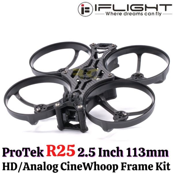 b71dba4c2f08dbe6ad53c7e24df40f9b.jpeg iFlight Protek R25 2.5 Inch 113mm HD/Analog CineWhoop Frame Kit R25-KIT