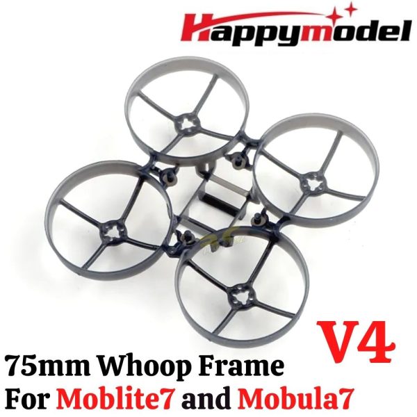 e257de7bb88d53dc60e2be9efd186e4c.jpeg Happymodel 75mm V4 Whoop Frame for Moblite7 and Mobula7 (Black/White) HP-M7V4