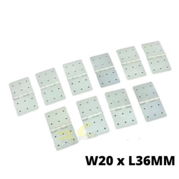 03c588250b79c4ba2dc565888771ed39.jpeg Nylon Pinned Hinges W11xL28mm / W12xL24mm / W16xL29mm / W20xL36mm / W27xL36mm (Optional) (10pcs/pack) FP3060