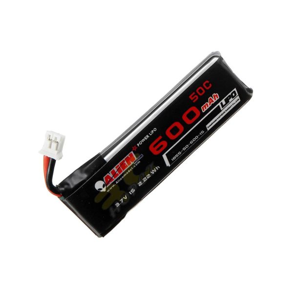 22d2c8b250c7ea82629ec45c98ce4bd3.jpeg Alienmdel 3.7V 600mAh 50C 1S Lipo Battery with PH2.0 Plug AL600/50-1S