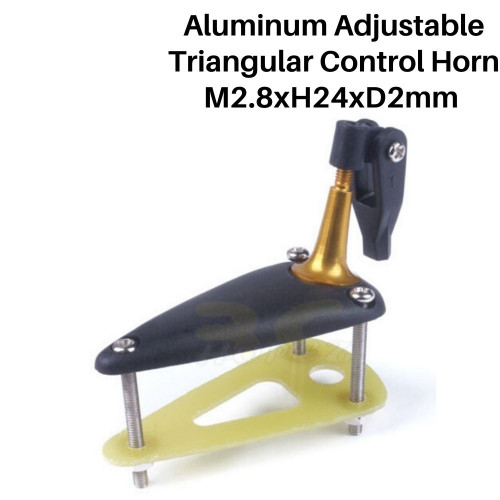 Aluminum Adjustable Triangular Control Horn M2.8xH24xD2mm FP3003-B