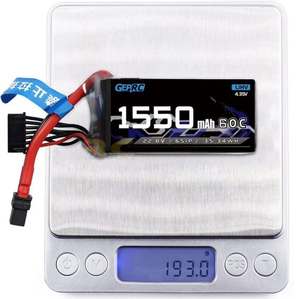 GEPRC 6S 1550mAh 60C 22.8HV LiPo Battery With XT60 Plug GEP1550/60-6S