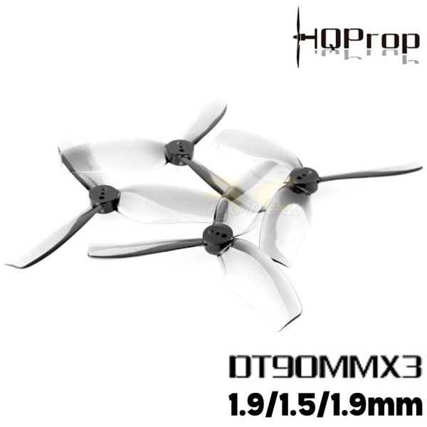 8e58b83168c9f6136eb039e9167ba74d.jpeg HQProp Duct-T90MMX3 1.9/1.5/1.9mm for Cinewhoop Grey (2CW+2CCW) Hole 3-blade Propeller (2 pairs/4pcs) HQT903