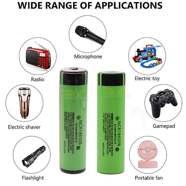 1PC NCR 18650 B 3.7v 3400mah Rechargeable 18650  Li-ion Battery Flat Top / Button Top (Optional) XJ512