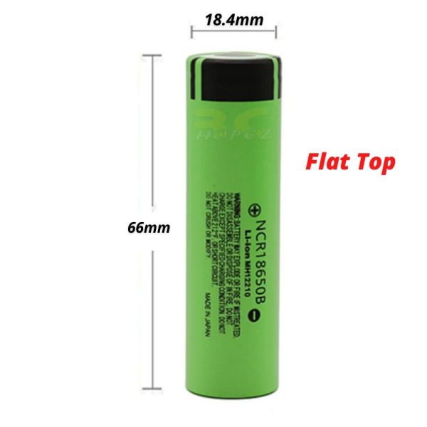 1PC NCR 18650 B 3.7v 3400mah Rechargeable 18650  Li-ion Battery Flat Top / Button Top (Optional) XJ512