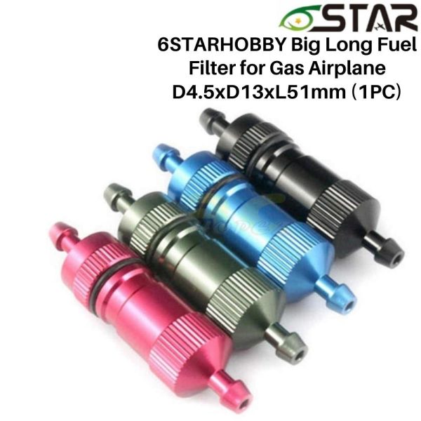 6STARHOBBY Big Long Fuel Filter for Gas Airplane D4.5xD13xL51mm (1PC) FP8039