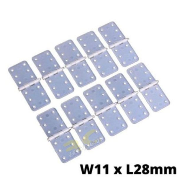 d56d46a9c9446e67dcb7836f452b2390.jpeg Nylon Pinned Hinges W11xL28mm / W12xL24mm / W16xL29mm / W20xL36mm / W27xL36mm (Optional) (10pcs/pack) FP3060