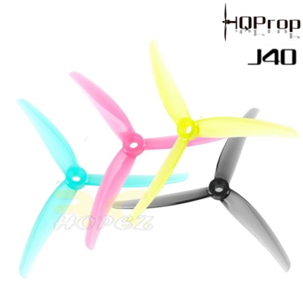 HQProp Juicy J40 5.1X4X3 (2CW+2CCW)-Blade 5mm Hole Poly Carbonate Propeller (2pairs/4pcs) HQJ40