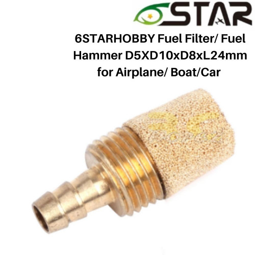 6STARHOBBY Fuel Filter/ Fuel Hammer D5XD10xD8xL24mm for Airplane/ Boat/Car FP8036