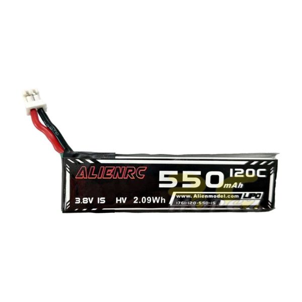 Alienmdel 3.8HV 550mAh 120C 1S Lipo Battery with PH2.0 Plug AL550/120-1S