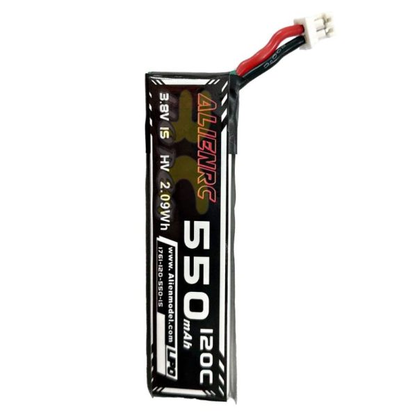 Alienmdel 3.8HV 550mAh 120C 1S Lipo Battery with PH2.0 Plug AL550/120-1S