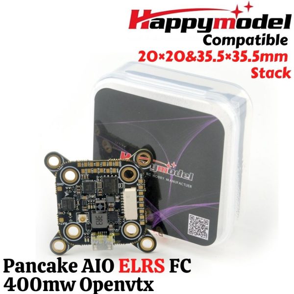 3ae65f17ec9f48c7418458a4401f16f7.jpeg Happymodel Pancake 2-6S AIO F4 FC Built-in SPI ELRS 2.4G&400mw Openvtx Compatible 20×20 & 35.5×35.5 Stack HP-Pancake AIO