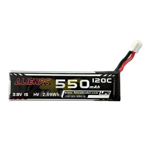 Alienmdel 3.8HV 550mAh 120C 1S Lipo Battery with PH2.0 Plug AL550/120-1S