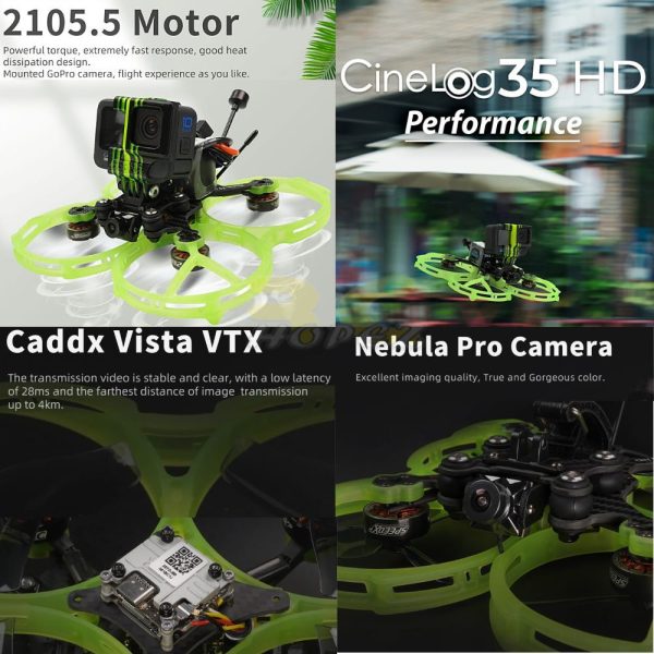 c97aed5fbab37e6731be39e6a6f0a8b7.jpeg GEPRC CineLog35 Performance HD w/ Vista Nebula Pro Digital System 142mm 3.5inch 6S CineWhoop GEP35P-HD