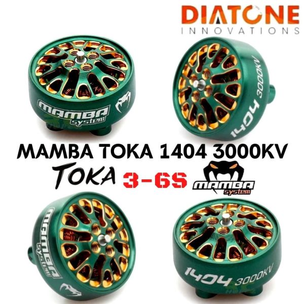 Diatone Mamba TOKA 1404 3000KV 3-6S Brushless Motor for 2.5inch~4inch (Toothpick) FPV Racing (1Pc) TOKA1404-30