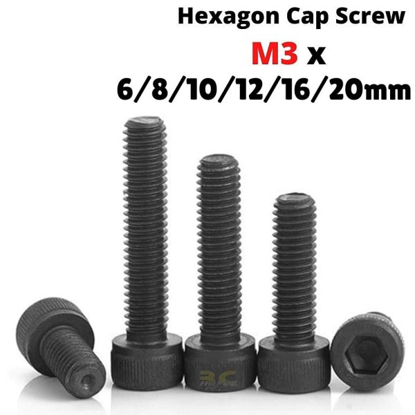 454c2cfa3ba6ab5d41bcf135a0c6a160.jpeg 2 PCS Hexagon Cap Screw M3.0mm x 6/8/10/12/16/20mm (Optional) CM-M3N