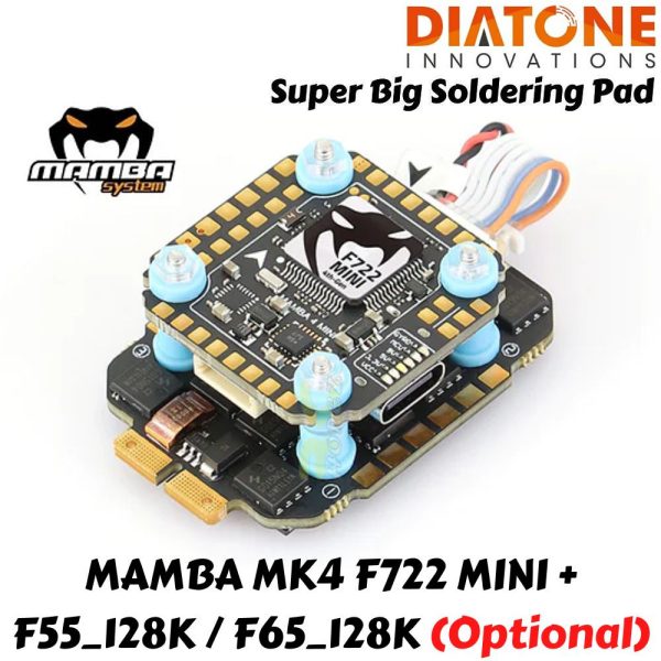 5ed72f36d74bbfa088a34ac35b272c06.jpeg Diatone MAMBA (20x20) MK4 F722 MINI + F55/F65-128K BL32 MINI ESC 6S 32bit Dshot300/600/1200 Stack M-60897