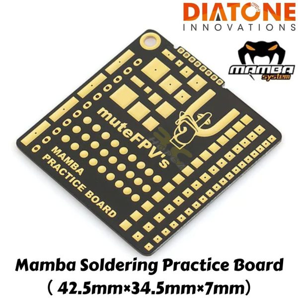 Mamba Soldering Practice Board 49x49x1.6mm (V1) / 42.5×34.5×7mm (V2) M-600-V1V2