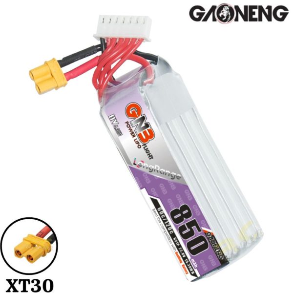 75d80d2dba4c5be8a850b203c8f5866e.jpeg Gaoneng GNB 22.8HV 850mAh 60C 6S Lipo Battery with XT30 Plug GNB850/60-6S