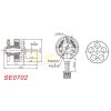 Happymodel SE0702 23000/26000KV 1S 1.0mm Shalf Brushless Motor for Mobula6 ELRS, Mobeetle6 65/75mm FPV Whoop SE0702-2326