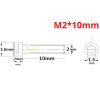 9d7fdc3aee30c737e088bf2aeac515c8.jpeg 2 PCS Hexagon Cap Screw M2.0mm x 4/5/6/8/10/12/16/20/22/25/30mm (Optional) CM-M2N