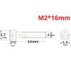 e7b07a7c0b0fb0564c17542093f8b4b0.jpeg 2 PCS Hexagon Cap Screw M2.0mm x 4/5/6/8/10/12/16/20/22/25/30mm (Optional) CM-M2N