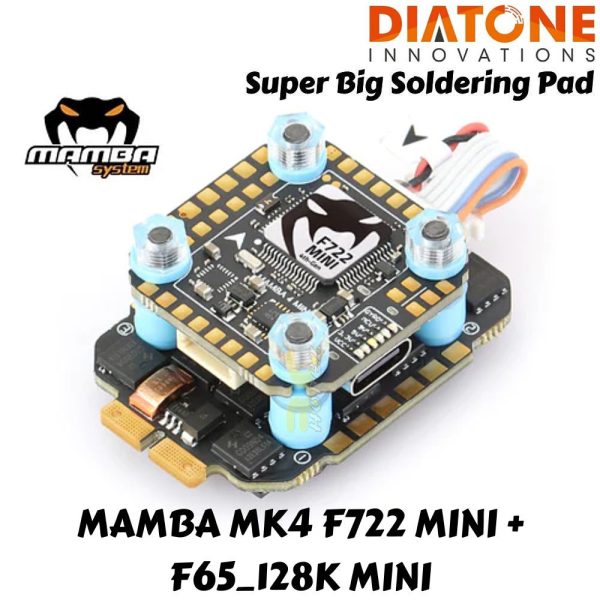 e95d0936211c98d90f4992ea01aed24b.jpeg Diatone MAMBA (20x20) MK4 F722 MINI + F55/F65-128K BL32 MINI ESC 6S 32bit Dshot300/600/1200 Stack M-60897