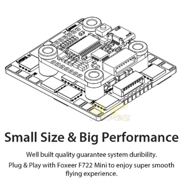 fecf80e8a1cf3fc423d96aaa5945ba1e.jpeg Foxeer Reaper F4 Slim Mini ESC 128K 60A BL32 4in1 3-8S 9~40V 20x20mm MR1682