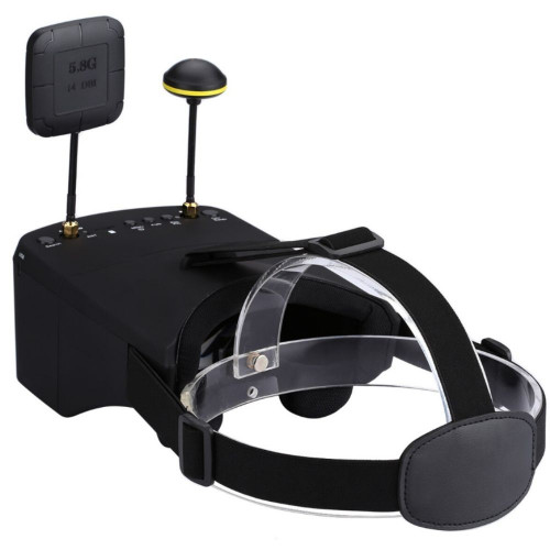 LS-800D FPV Goggles 5 Inch 854*480 5.8G 40CH / Build-in 3.7V 2000mAh Battery XJ370