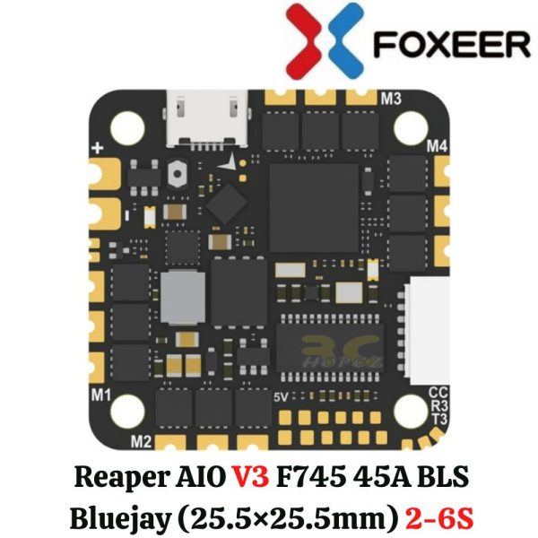 09a3dc913e3d525905f881d773d76660.jpeg Foxeer Reaper AIO V3 F745 45A BLS Bluejay 2-6S 25.5×25.5mm 2-6S for FPV Racing Drone MR1687