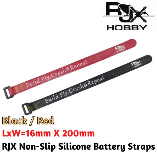 0a0c2c5c236b0eff3225bbbd87617426.jpeg 1 pc 16mm X 200mm RJX Non-Slip Silicone Battery Strap RJX1579-16N