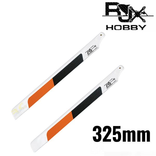 RJX Orange 325mm Premium CF Blades-FBL Version R325O
