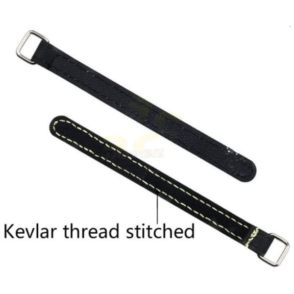 1 Pc 100 X 12mm RJX Kevlar Stitched Battery Strap w/ Metal Buckle RJX2204