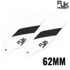 RJX Carbon Fiber 62mm Tail Rotor Blades HA62WB