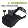 LS-800D FPV Goggles 5 Inch 854*480 5.8G 40CH / Build-in 3.7V 2000mAh Battery XJ370