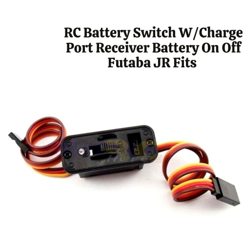 6a6e2e794dea03d75701b11a1f77b759.jpeg RC Battery Switch W/Charge Port Receiver Battery On Off Futaba JR Fits PH-007