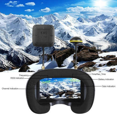 LS-008D 480*272 4.3 Inch LCD 5.8Ghz 40CH With 2000mAh Battery DVR Diversity FPV Goggles XJ371