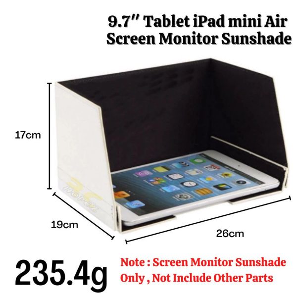 7e162091c31c4d36532b39c22f919420.jpeg DJI Multi copter FPV 9.7" Tablet iPad mini Air Screen Monitor Sunshade W489
